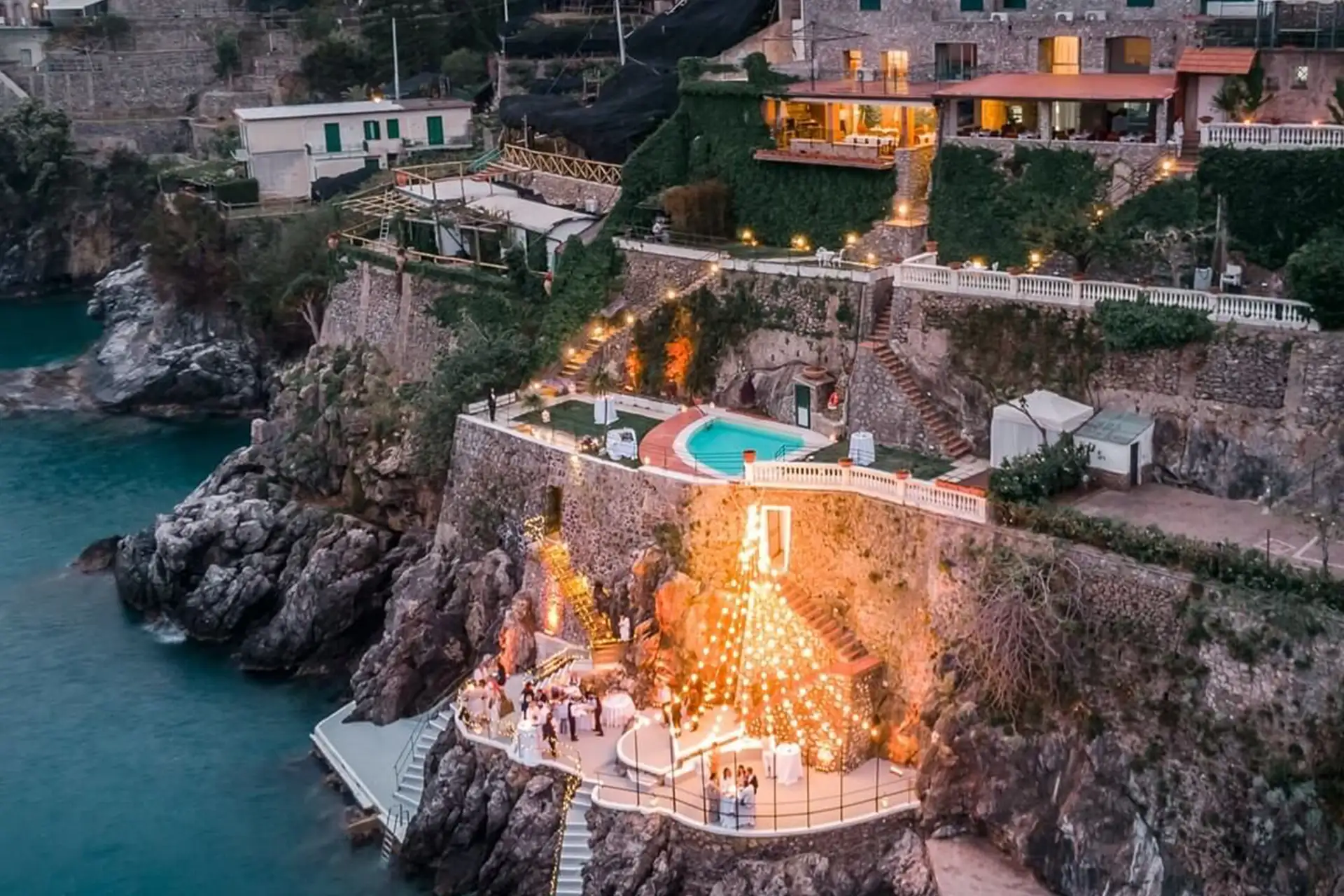 lieu de mariage sur la côte amalfitaine avec vue mer