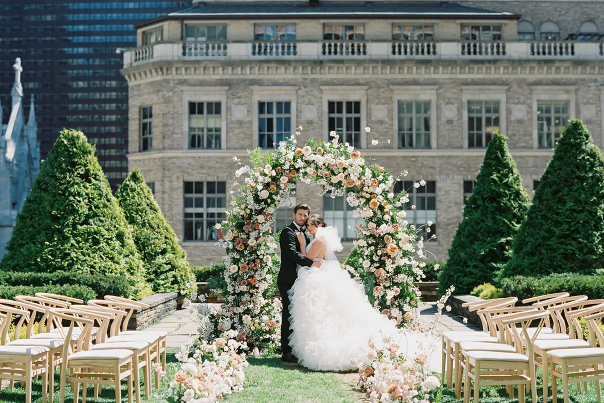 lieu mariage à new york central park sur un rooftop