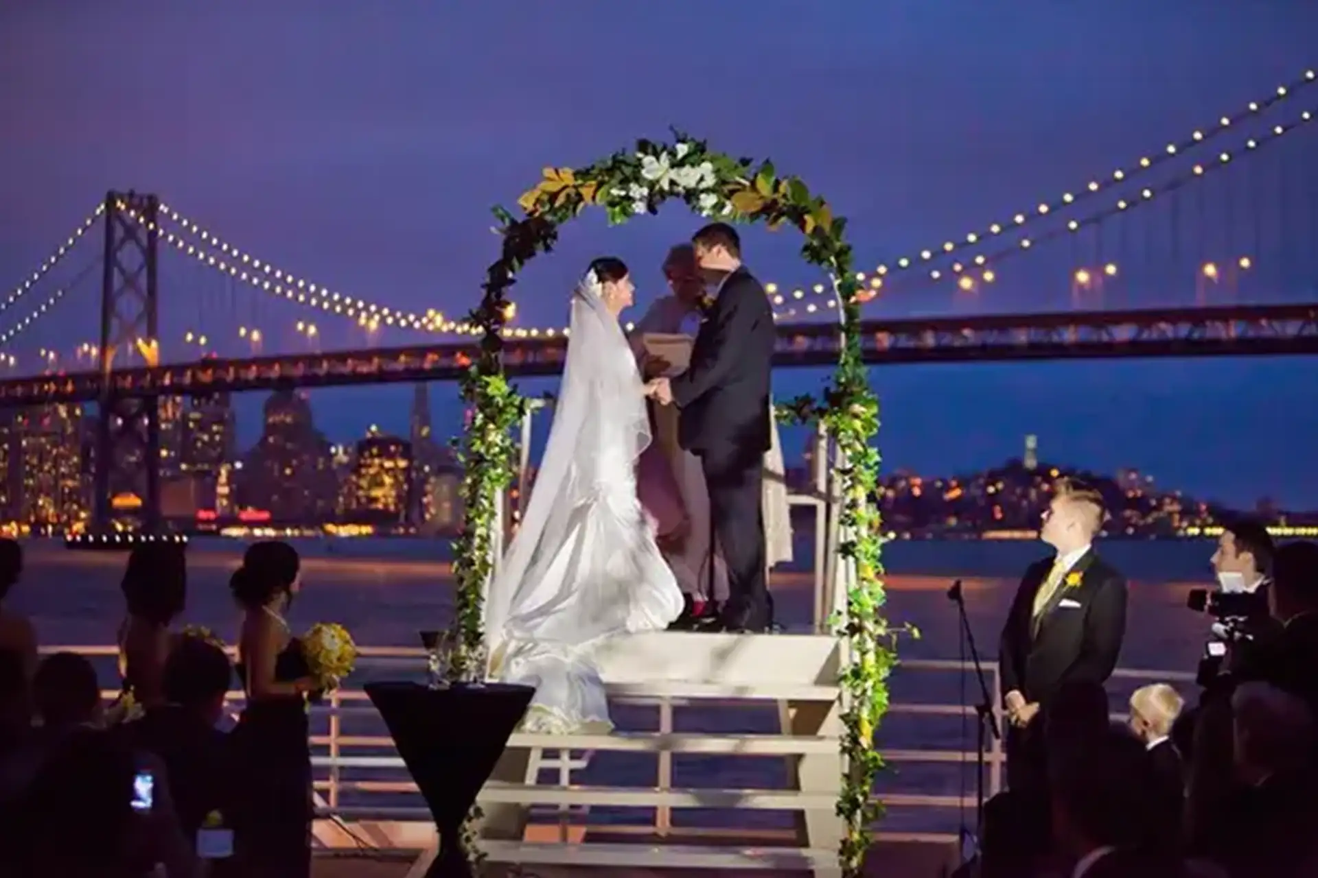 lieu mariage à san francisco avec vue sur le pont