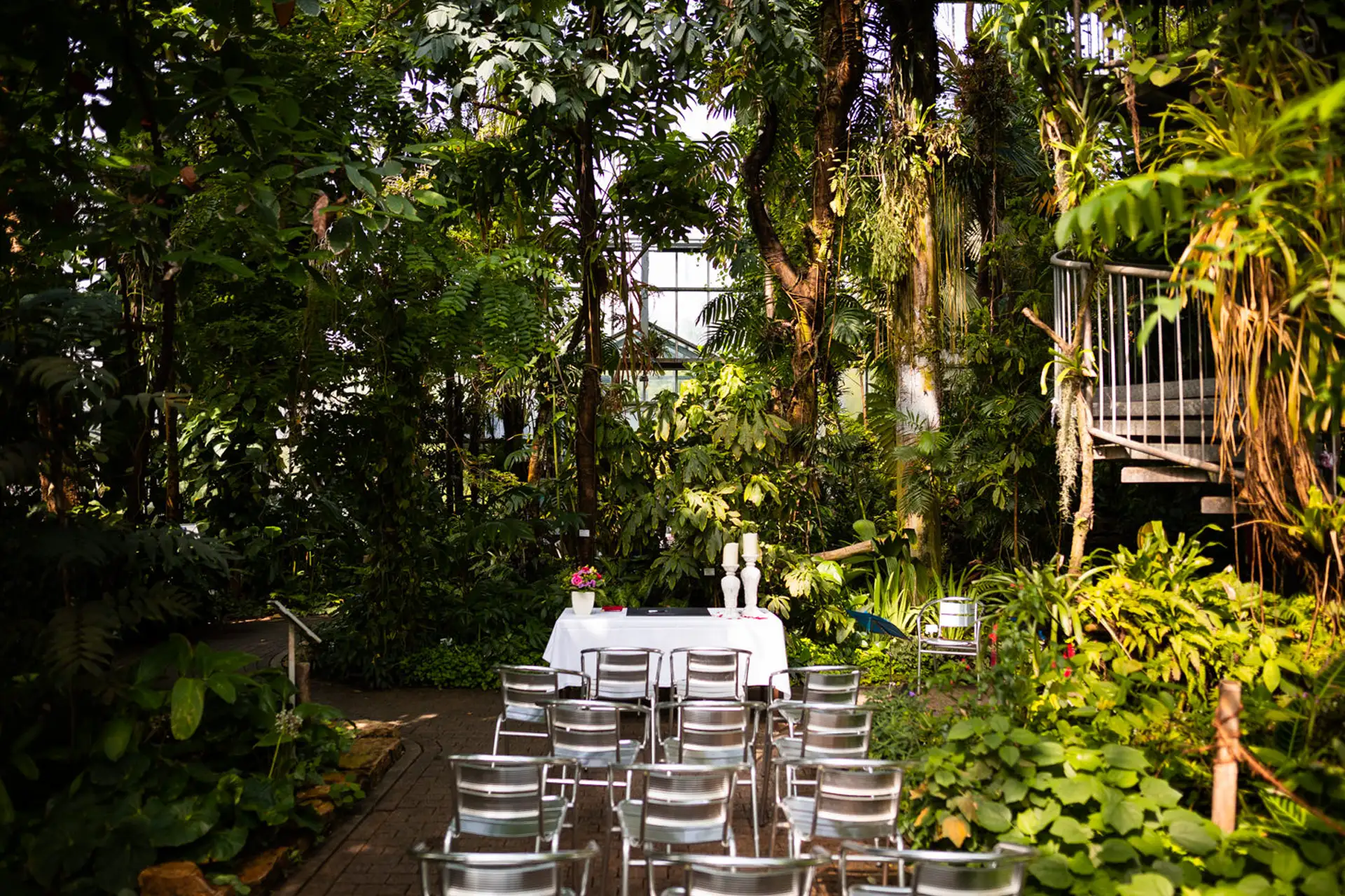 Jardin botanique pour mariage en plein air Allemagne