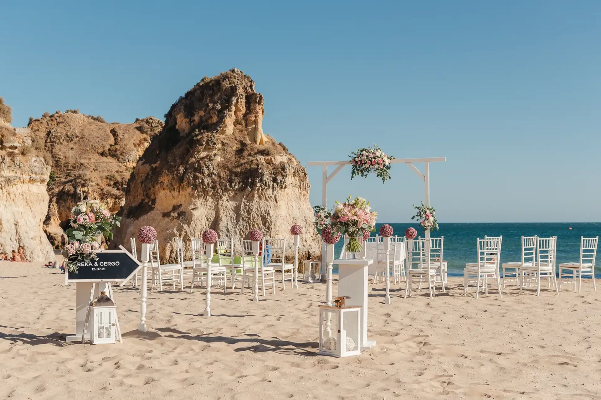 Mariage sur une plage de L’Algarve