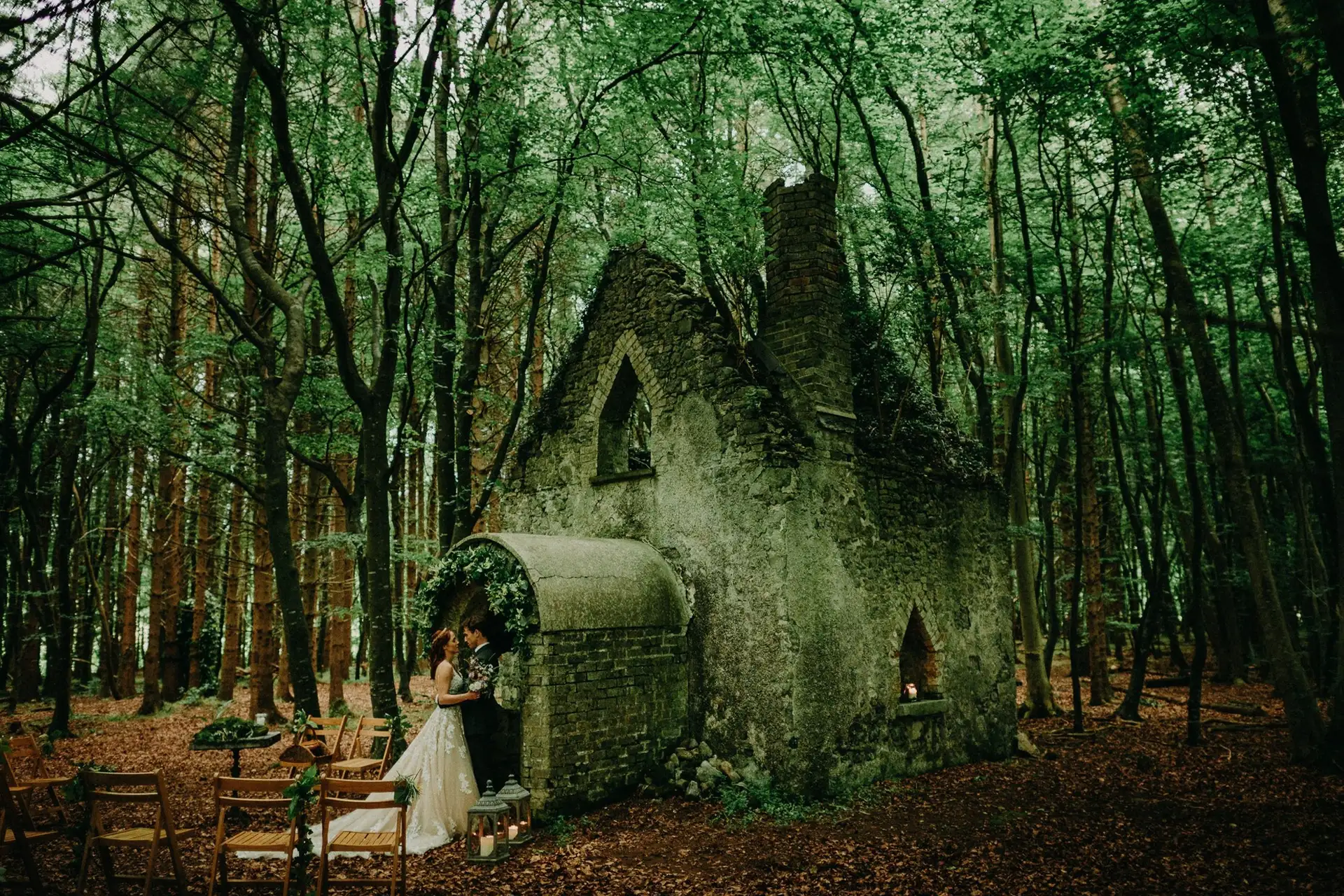 Mariage dans une foret de Dublin en Irelande