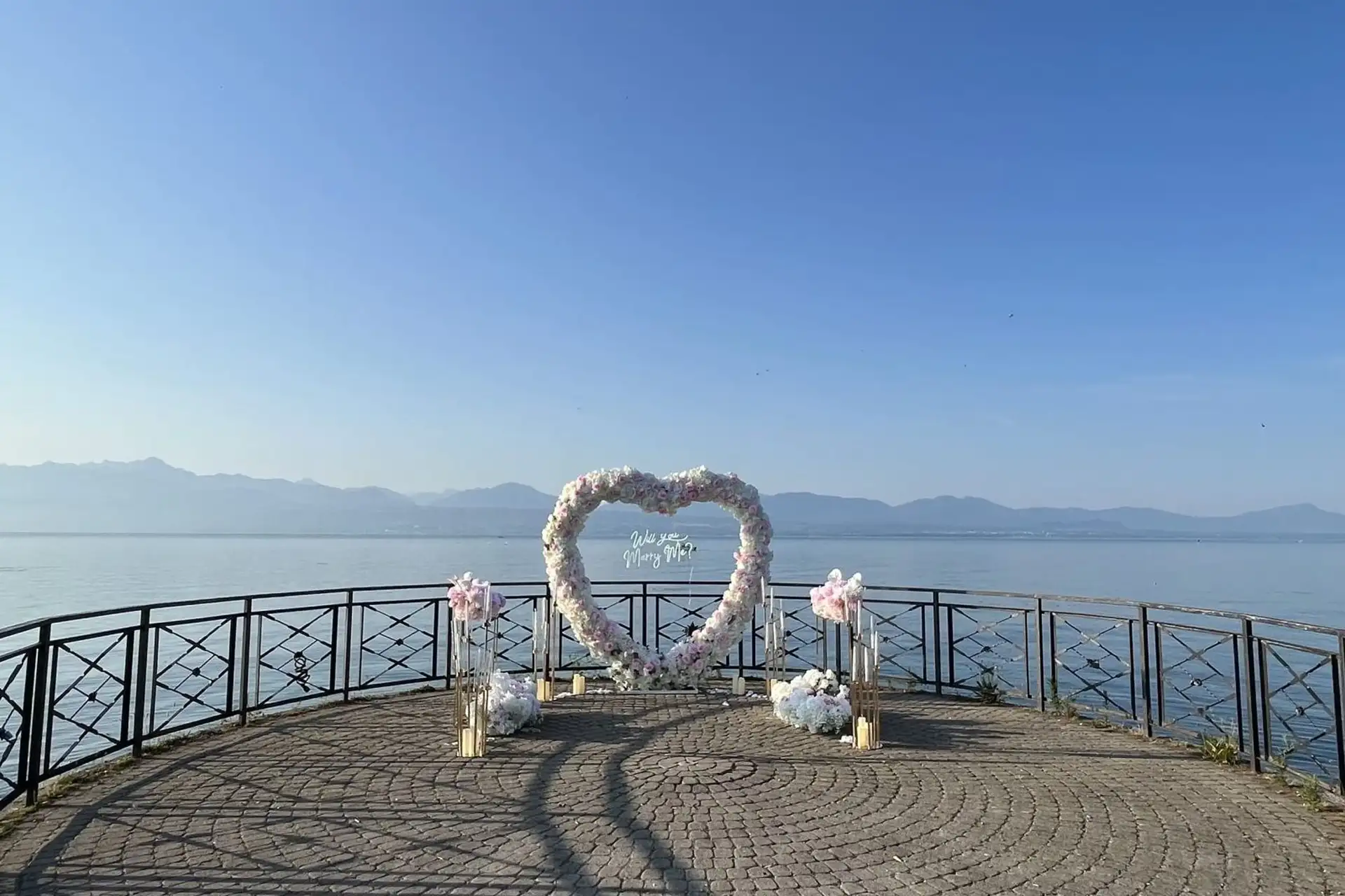 mariage au bord du lac suisse