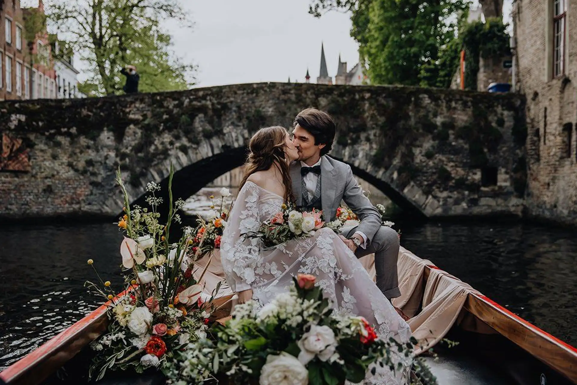mariage dans la ville de Bruges en belgique