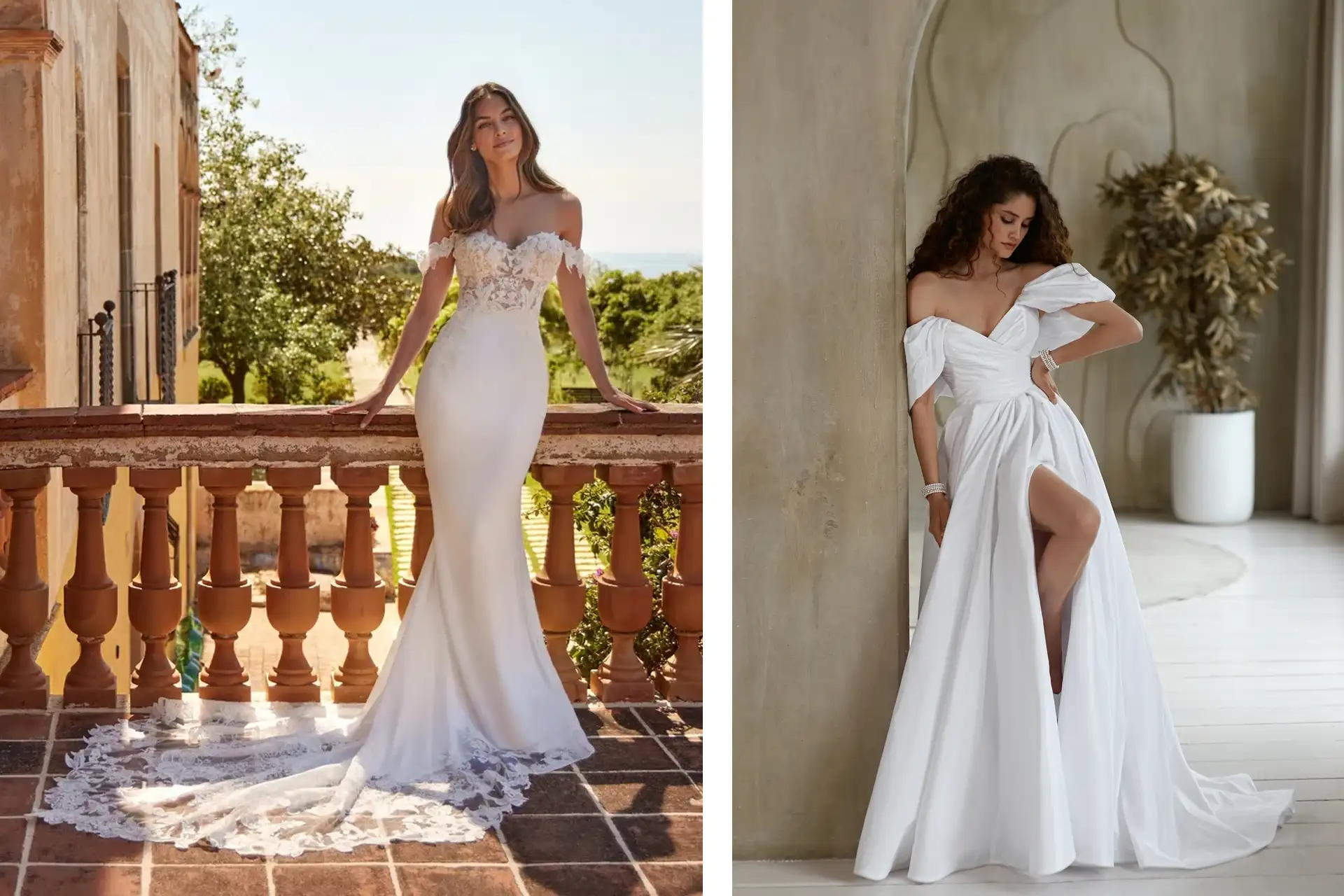 Robes de mariée tendance épaules nues